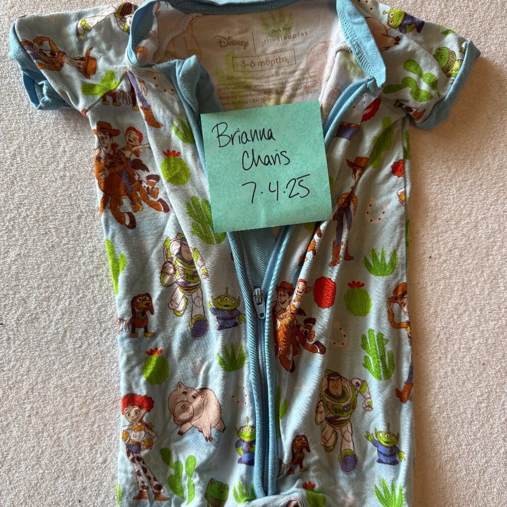 Little Sleepies Toy Story Shorty 3-6 Months